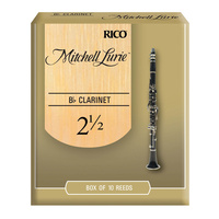 Mitchell Lurie Bb Clarinet Reeds, Strength 2.5, 10 Pack