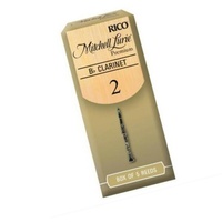 Mitchell Lurie Premium Bb Clarinet Reeds, Strength 2.0, 5-pack by Rico