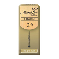 Mitchell Lurie Premium Bb Clarinet Reeds, Strength 2.5, 5 Pack