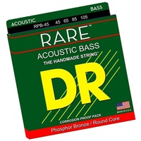 DR Strings - Rare Phosphor Bronze Acoustic Bass Guitar Strings 45 - 105 RPB-45
