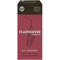 Plasticover by D'Addario Alto Sax Reeds, Strength 3.5, 5-pack