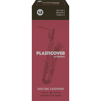 Plasticover by D'Addario Baritone Sax Reeds, Strength 1.5, 5-pack