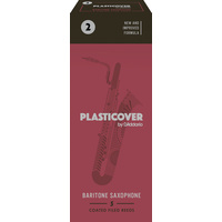 Plasticover by D'Addario Baritone Sax Reeds, Strength 2, 5-pack