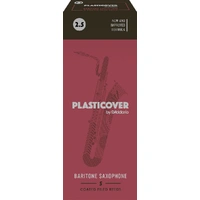 Plasticover by D'Addario Baritone Sax Reeds, Strength 2.5, 5-pack