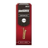 D'addario Rico Plasticover Baritone Saxophone Reeds, Strength 3.5, 5-pack