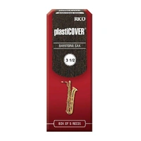 D'addario Rico Plasticover Baritone Saxophone  Reeds, Strength 3.5,   5-pack