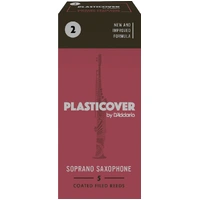 Plasticover by D'Addario Soprano Sax Reeds, Strength 2, 5-pack