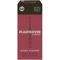 Plasticover by D'Addario Soprano Sax Reeds, Strength 2.5, 5-pack