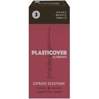 Plasticover by D'Addario Soprano Sax Reeds, Strength 3, 5-pack