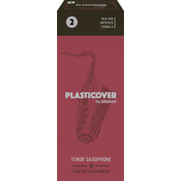 Plasticover by D'Addario Tenor Sax Reeds, Strength 2, 5-pack
