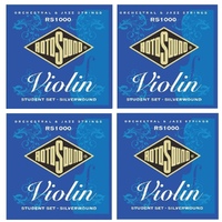 4 x Rotosound RS1000 Student 4/4 Violin Strings Set Silver Wound 