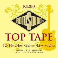 Rotosound RS200 Top Tape Monel Flatwound Electric Guitar String ( 12-52 ) 