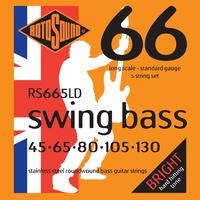 Rotosound RS665LD Swing Bass Electric Bass 5 String Set (45-130)
