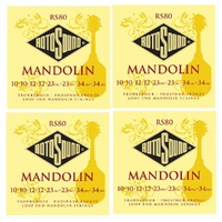 Rotosound RS80  Phosphor Bronze Loop End 8 String Mandolin Strings 4 Sets