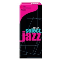 Rico Select Jazz Baritone Saxophone Reeds, Filed, Strength 4 Medium  5-pack