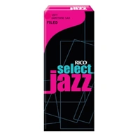 Rico Select Jazz Baritone Saxophone Reeds, Filed, Strength 4 Medium  5-pack