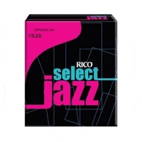 D'addario Rico Select Jazz Soprano Sax Reeds, Filed Strength 4 Soft 10-pack 
