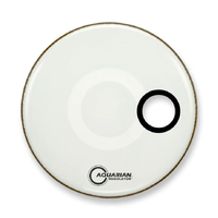 AQUARIAN RSM18WH Regulator Small white with Mic Port 18" Drum Head