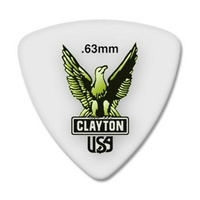 72 x Clayton Acetal Guitar Picks - Rounded Triangle 0.63 Gauge Bulk  Pack RT63