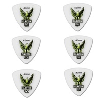 6 x Clayton Acetal Guitar Picks - Rounded Triangle 0.63 Gauge 6-Pack RT63