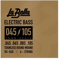La Bella RX-S4D Bass Strings RX Stainless Round Wound D 45-65-85-105