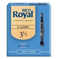  Rico Royal Eb Clarinet Reeds, Strength 3.5,  ( E flat ) RBB1035 10 Reeds