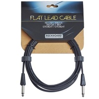 Warwick RockBoard Flat Instrument Cable Black 300 cm ( 10ft ) straight /Straight