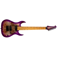 Spira S-457-TPP 7-String Electric Guitar - High Performance Rock Machine - Trans Purple