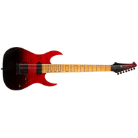 Spira S-457-TRD 7-String Electric Guitar  - Trans Red - Flame Maple Top