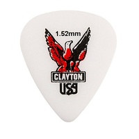 72 Picks Clayton Acetal Guitar Picks - Standard Shape 1.52mm Gauge 