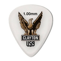3 x Clayton Acetal Guitar Picks - Standard Shape 1.0mm Gauge S100