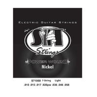 SIT S71058 7 String Nickel Power Wound Electric Guitar Strings 10 - 58 S.I.T 