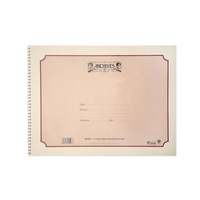 Archives Spiral-Bound Manuscript Book, 18 Stave, 64 pages, 12 x 16 inches