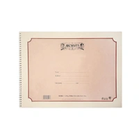 Archives Spiral-Bound Manuscript Book, 18 Stave, 64 pages, 12 x 16 inches