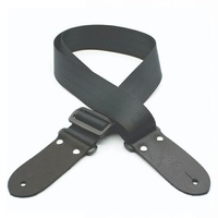 DSL Seat Belt Webbing Guitar Strap - 2" (Black) Made in Australia