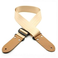 DSL Seat Belt Webbing Guitar Strap - 2" Gold Made in Australia