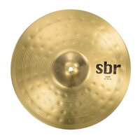 Sabian SBR1606 SBR Thin Brass Natural Finish Bright Focused Crash Cymbal 16in