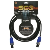 Klotz SC3 superior speaker cable 2 x 2,5 mm with Neutrik speakON F-F 5m