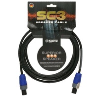 Klotz SC3 superior speaker cable 2 x 2,5 mm with Neutrik speakON F-F 3m