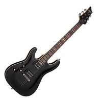 Schecter Research Omen 6 Lefty Electric Guitar Gloss Black Fact 2nd