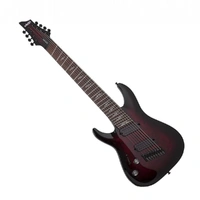Schecter Omen Elite-8 MS Black Cherry Burst 8-String Left Handed Electric Guitar