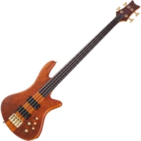 Schecter 4 String  Stiletto Studio-4 Fretless Electric Bass - Honey Satin