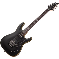 Schecter SCH-3669 Demon-6 FR-S 6 String  Electric Guitar - Aged Black Satin