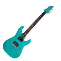 Schecter C-6 Deluxe Electric Guitar - Satin Aqua SCH428