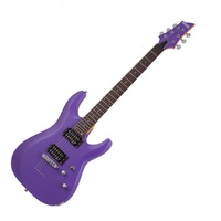 Schecter C-6 Deluxe Electric Guitar - Satin Dark Purple SCH429