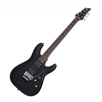 Schecter C-6 Floyd Rose Deluxe Electric Guitar - Satin Black SCH434 