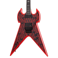 Wylde Audio Warhammer  Norse Dragon Pinstripe Red Floyd Rose Electric Guitar