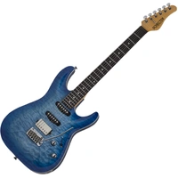 Schecter California Series Electric Guitar w/ Case - Transparent Sky Burst