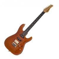 Schecter California Classic Series Electric Guitar w/ Case - Transparent Amber