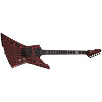 Schecter BalSac E-1 FR Electric Guitar Black Orange Crackle